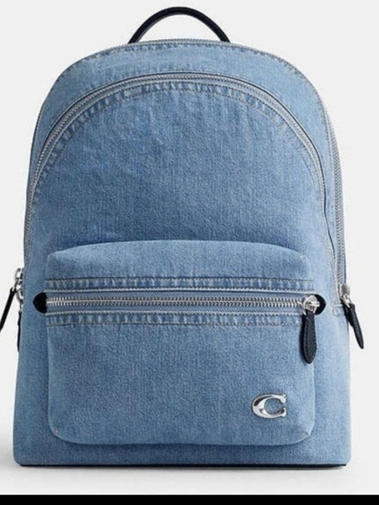 Coach Handbags - Denim Light Blue Women's Backpack - Casual Everyday Bag